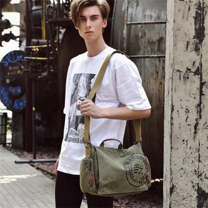 Weixier Canvas Travel Satchel