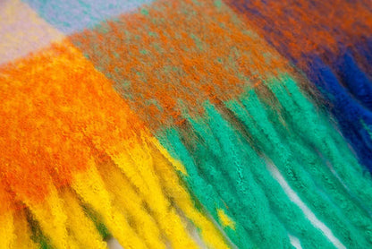 Warm Cashmere Rainbow Scarf