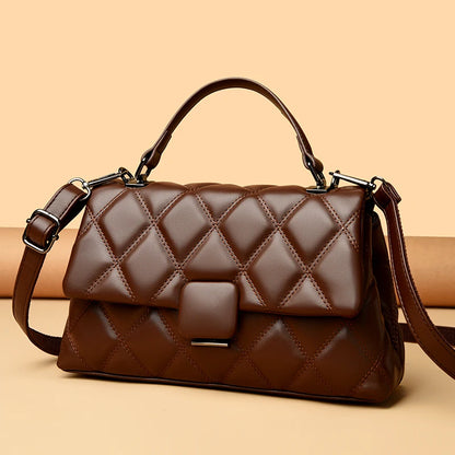 Trendy Women's Soft Leather Shoulder Bag