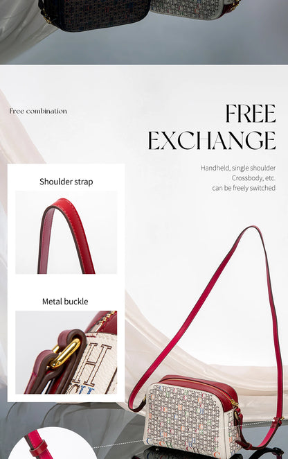 Classic Print PVC Shoulder Bag