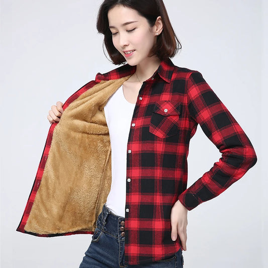 Cozy Plaid Fleece Jacket