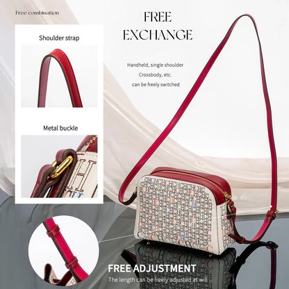 Classic Print PVC Shoulder Bag