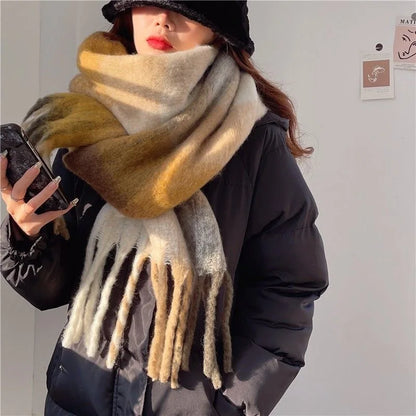 Warm Cashmere Rainbow Scarf