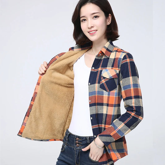 Cozy Plaid Fleece Jacket