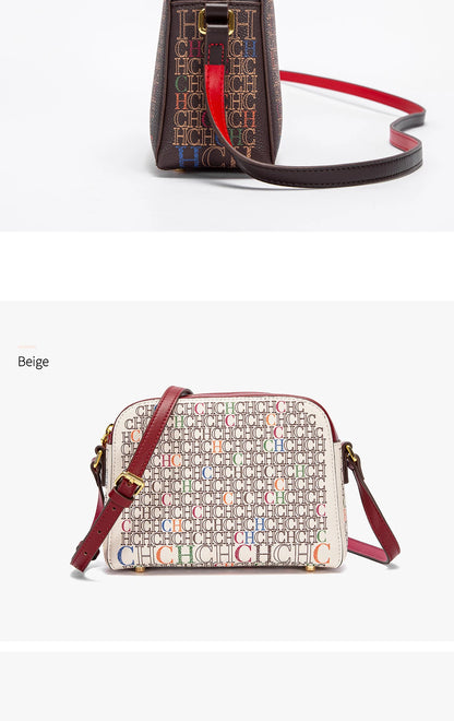 Classic Print PVC Shoulder Bag
