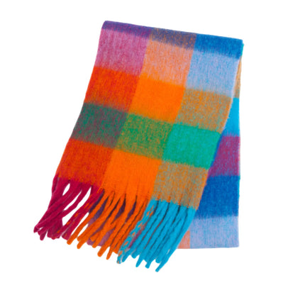 Warm Cashmere Rainbow Scarf