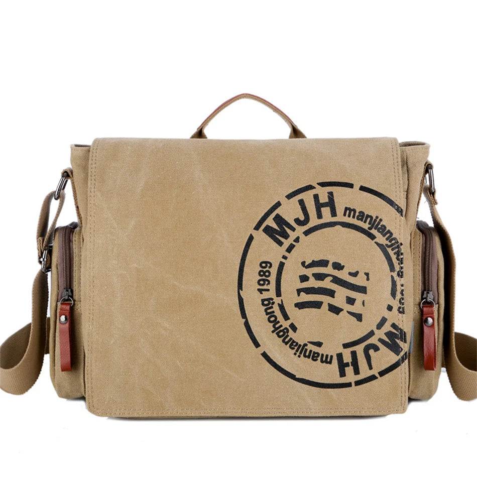 Weixier Canvas Travel Satchel