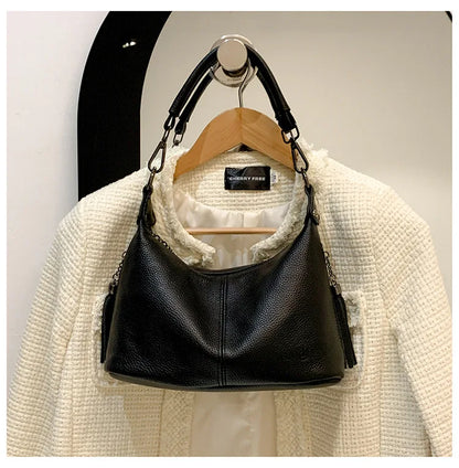 Tassel Luxe Leather Satchel