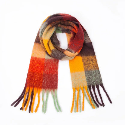 Warm Cashmere Rainbow Scarf