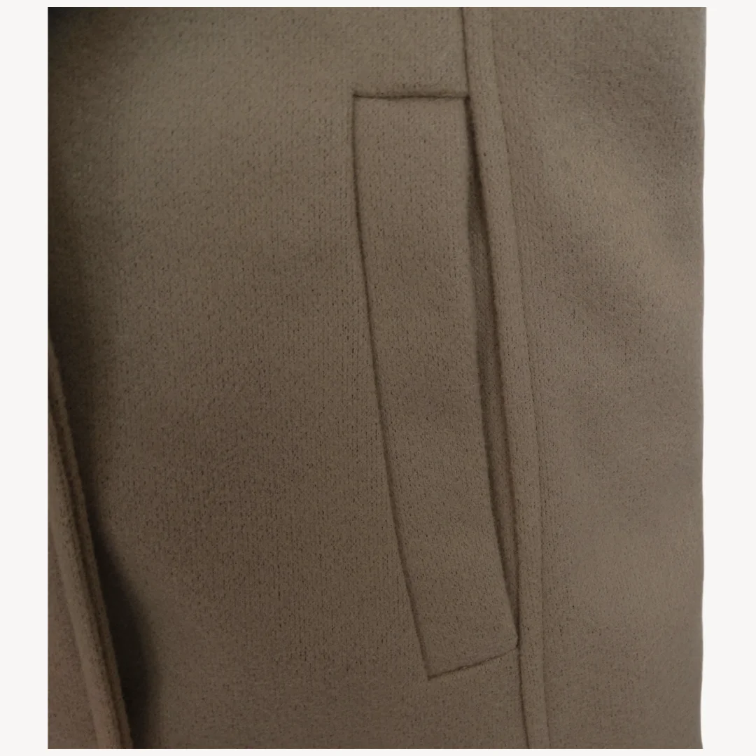 Woolen Long Trench Coat