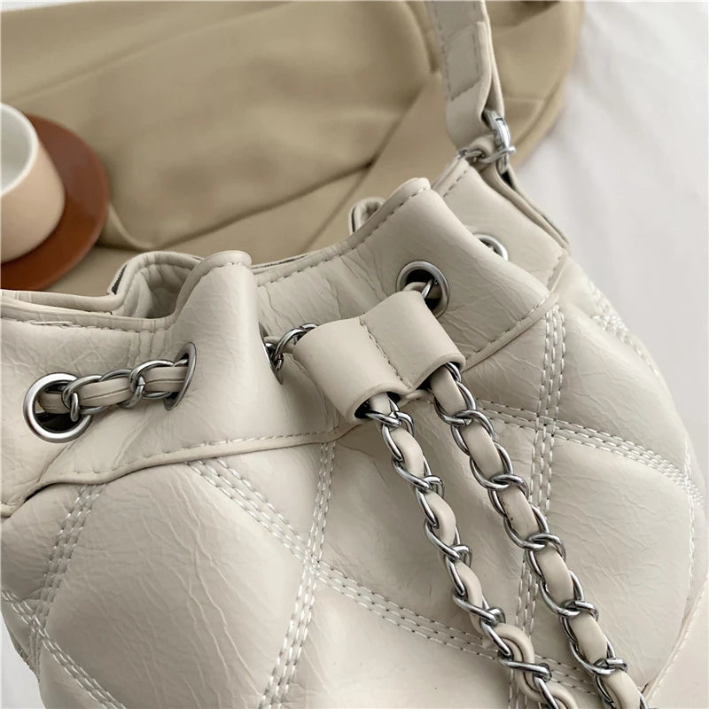 Car Sewing Bucket Shoulder Bag