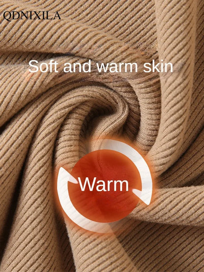 Elegant Knit Half-Turtleneck