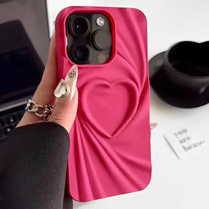 3D Love Heart iPhone Case