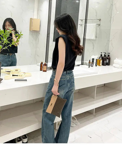 Women's Retro Print Clutch Wallet