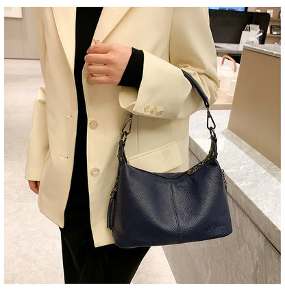 Tassel Luxe Leather Satchel