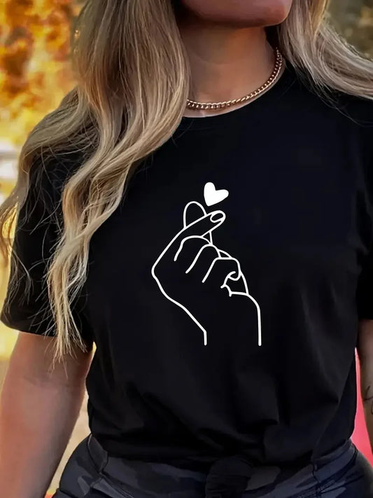 Cute Cartoon Print T-Shirt