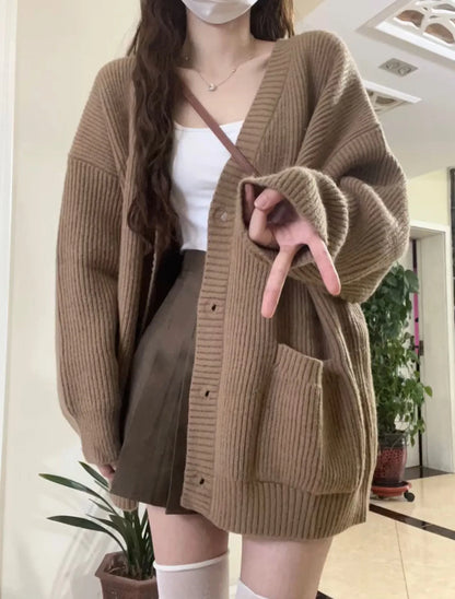 Cozy Knit V-Neck Cardigan