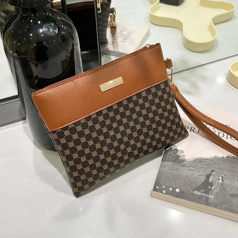 Women's Retro Print Clutch Wallet