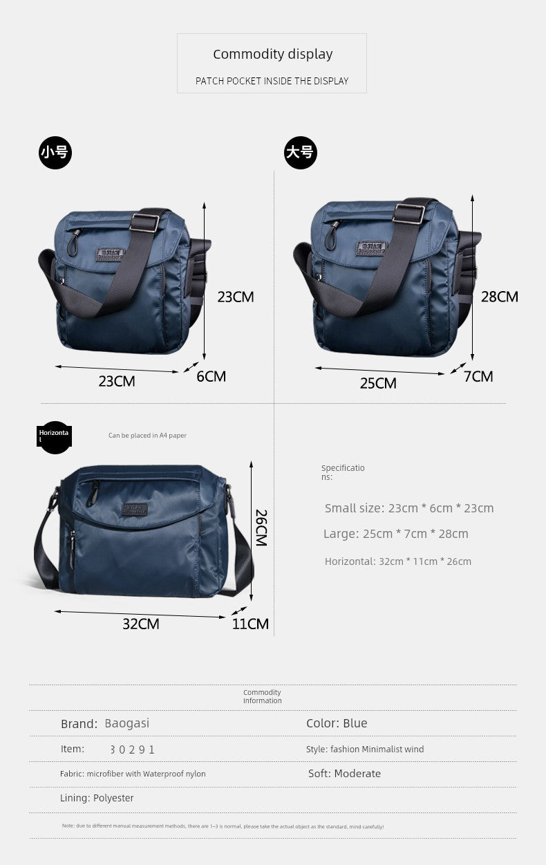 Canvas Grip Crossbody Bag