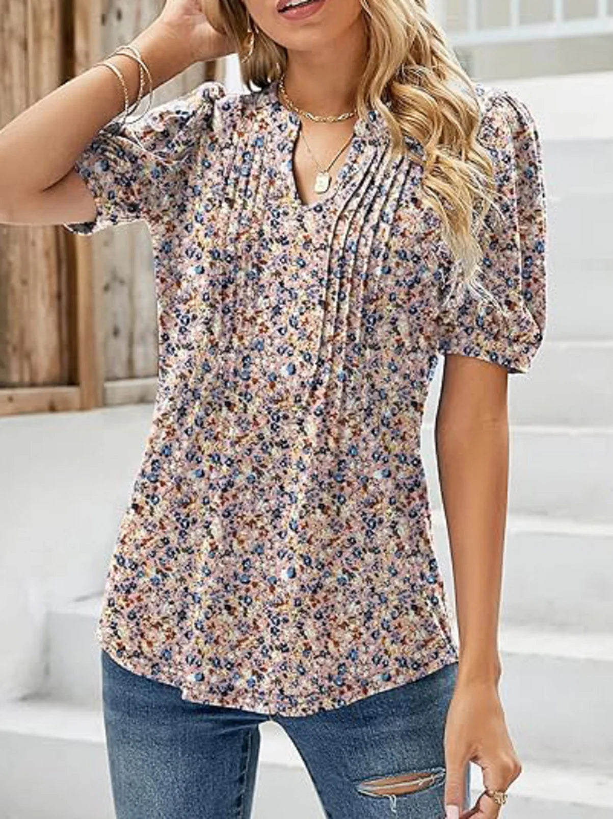Puff Sleeve Summer Tunic