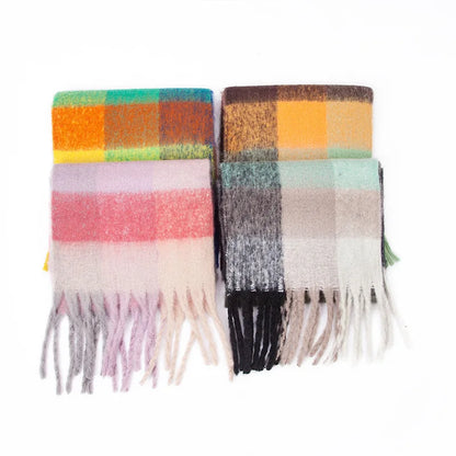Warm Cashmere Rainbow Scarf