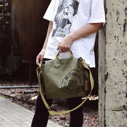 Weixier Canvas Travel Satchel