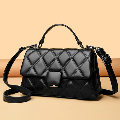 Trendy Women's Soft Leather Shoulder Bag
