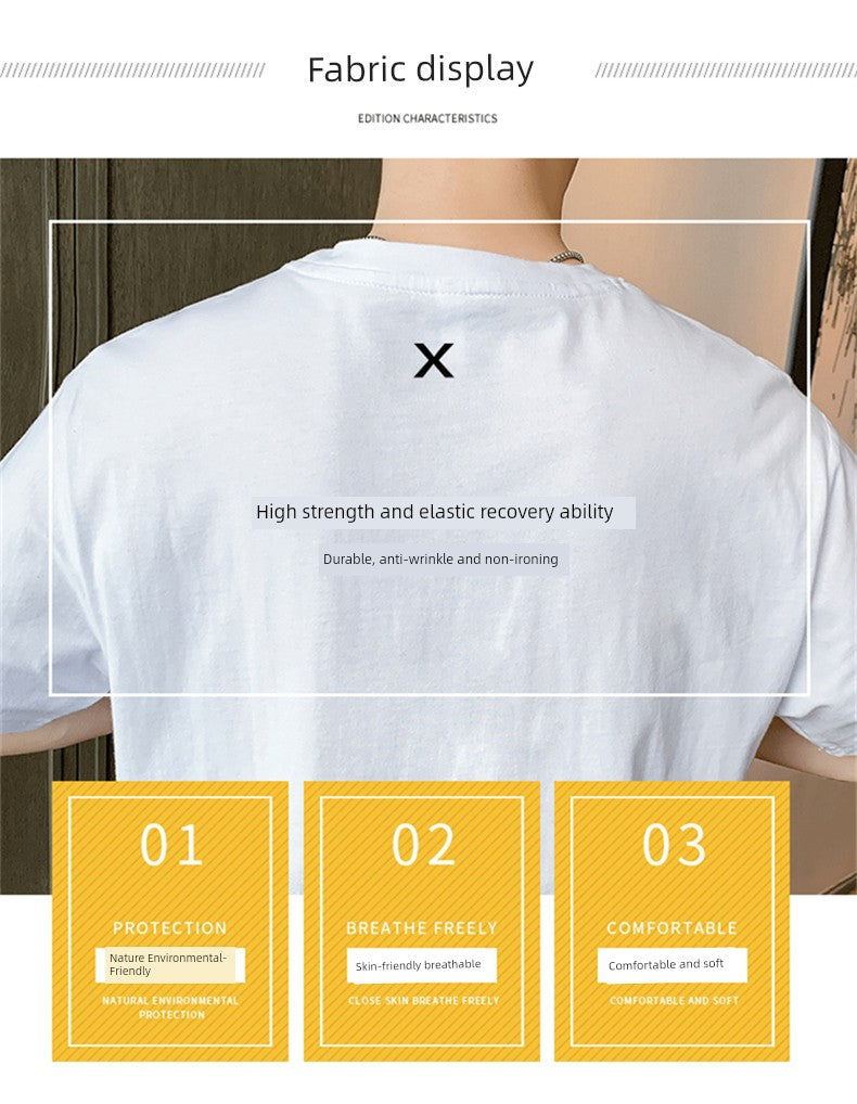 Trendy Breathable Cotton T-Shirt