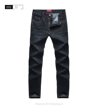 Four-Sided Elastic Denim Trousers