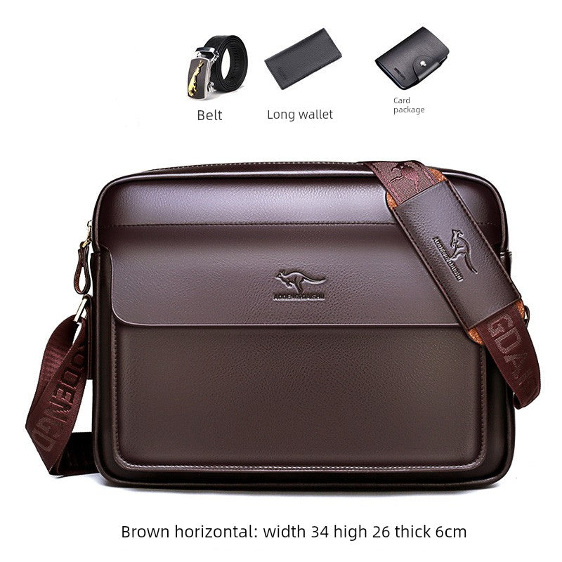 UrbanEdge Leather Sling Pack