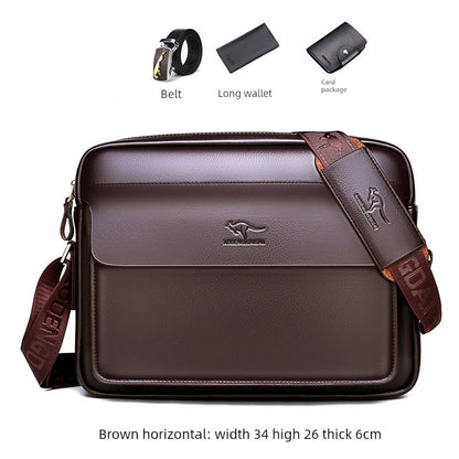 UrbanEdge Leather Sling Pack