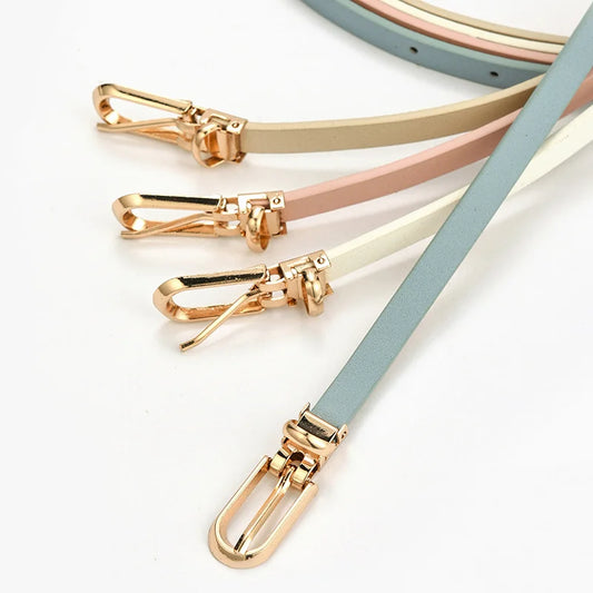 Candy Color Thin Waist Belt