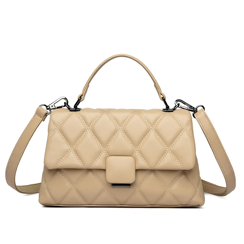 Trendy Women's Soft Leather Shoulder Bag