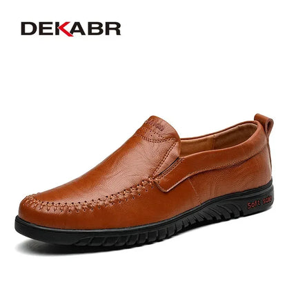 DEKABR Genuine Leather Slip-Ons