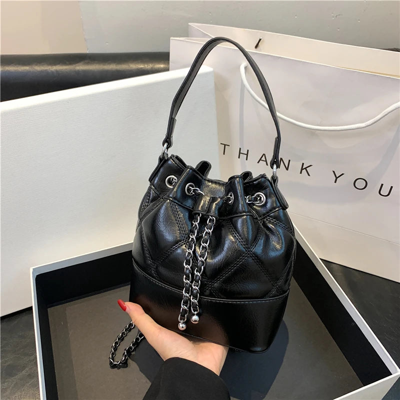 Car Sewing Bucket Shoulder Bag