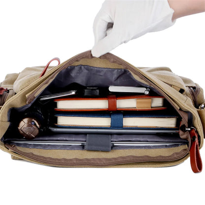 Weixier Canvas Travel Satchel