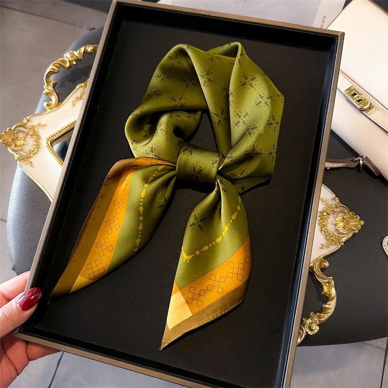 Luxury Silk Print Scarf