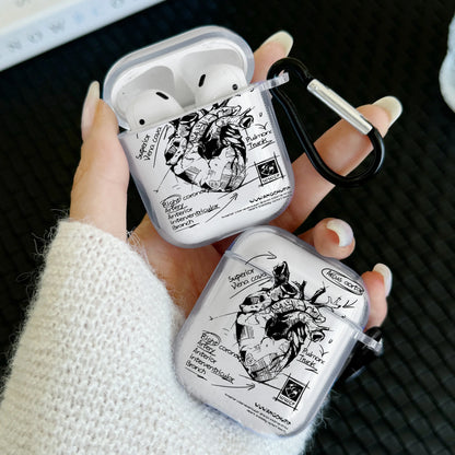 Stylish Alphabet Silicone Case for AirPods.