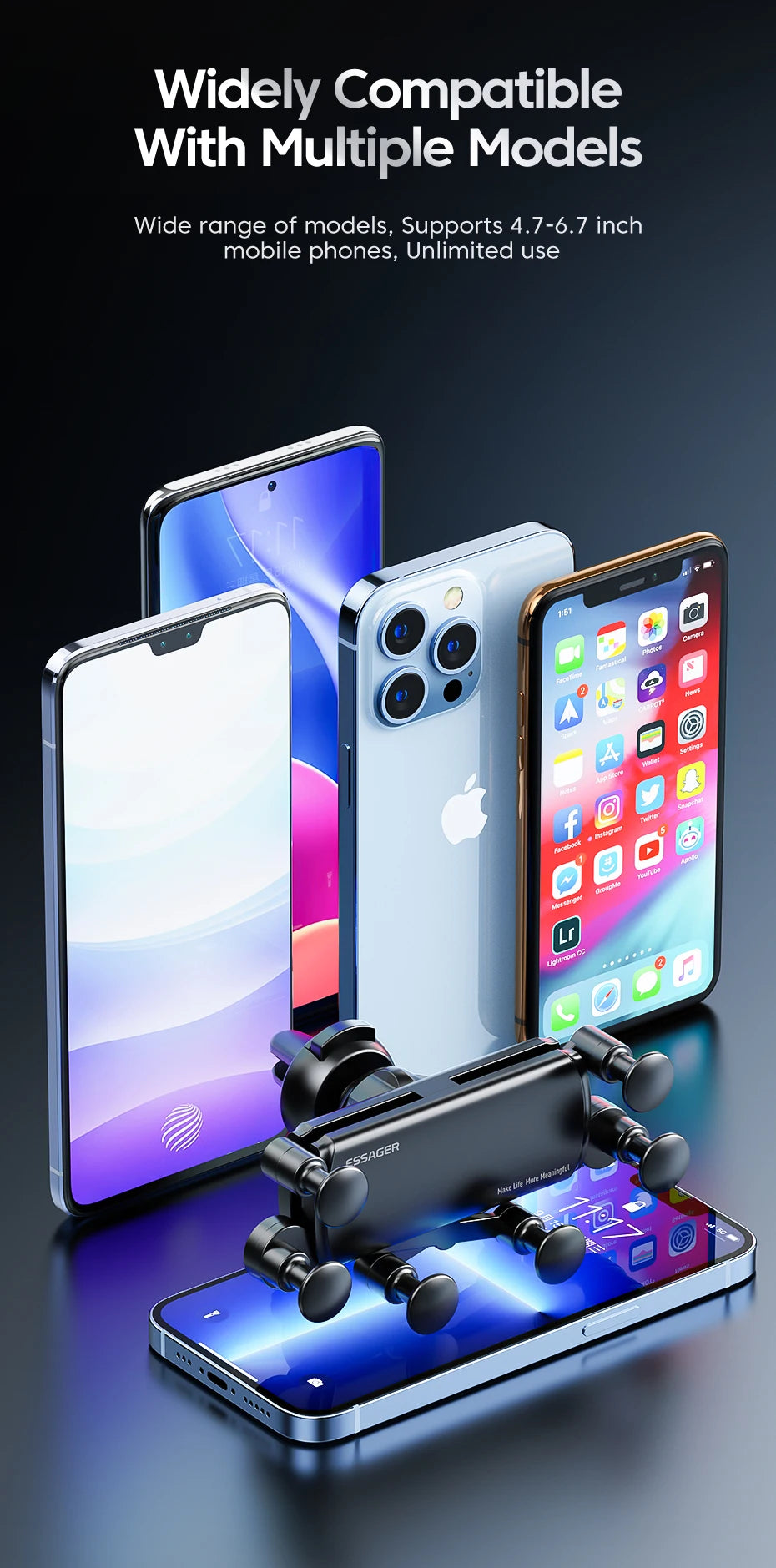 Essager Gravity Car Phone Holder