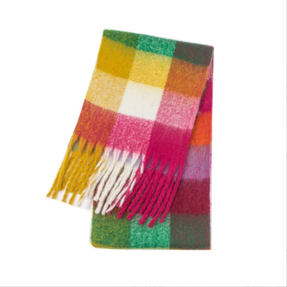 Warm Cashmere Rainbow Scarf
