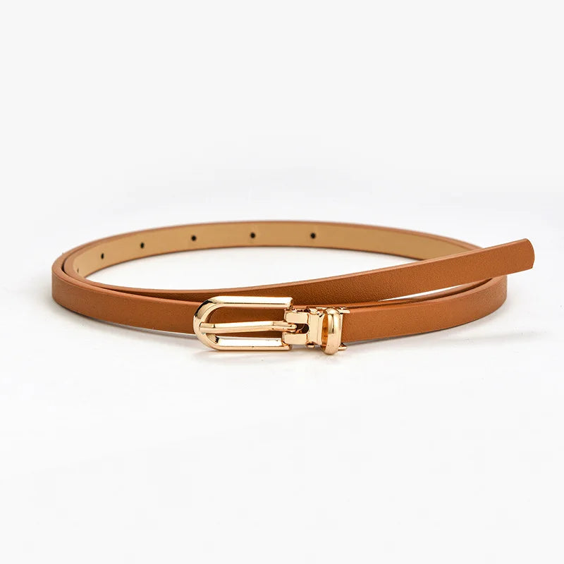 Candy Color Thin Waist Belt