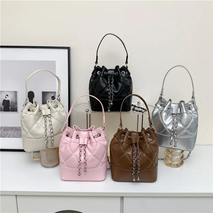 Car Sewing Bucket Shoulder Bag