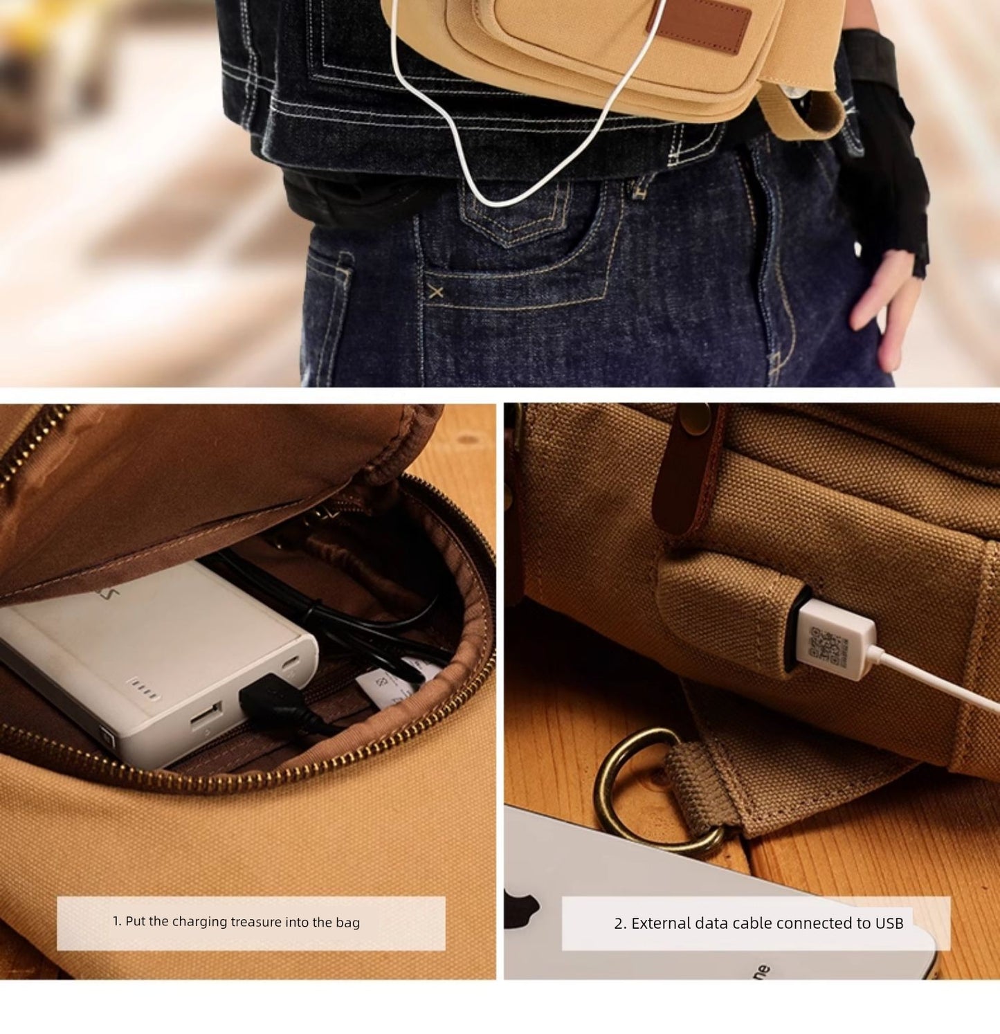 Canvas Urban Sling Bag