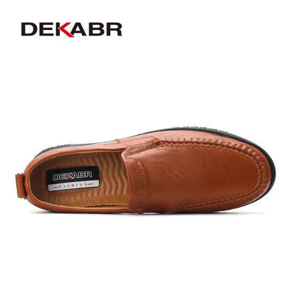 DEKABR Genuine Leather Slip-Ons