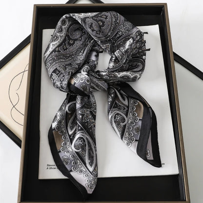 Luxury Silk Print Scarf