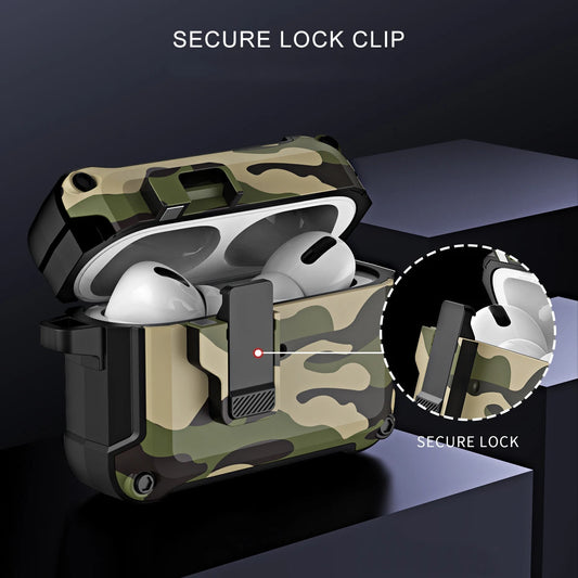 Camouflage Hard Shell Protective Case for AirPods.