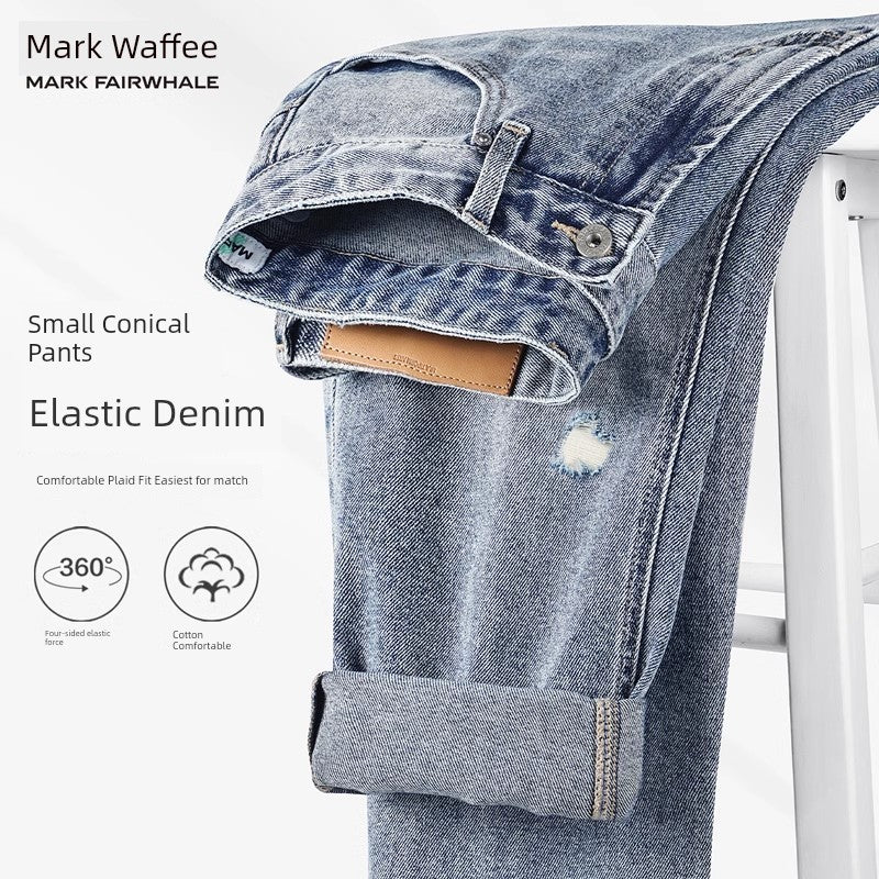 Youth Embroidered Denim Trousers