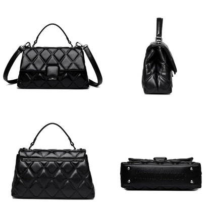 Trendy Women's Soft Leather Shoulder Bag