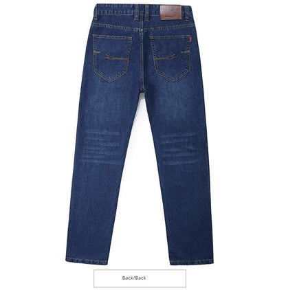 Men's Dark Blue Loose Denim Trousers