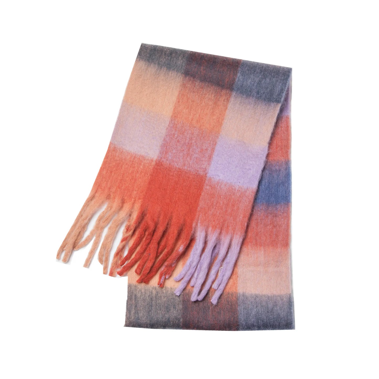 Warm Cashmere Rainbow Scarf